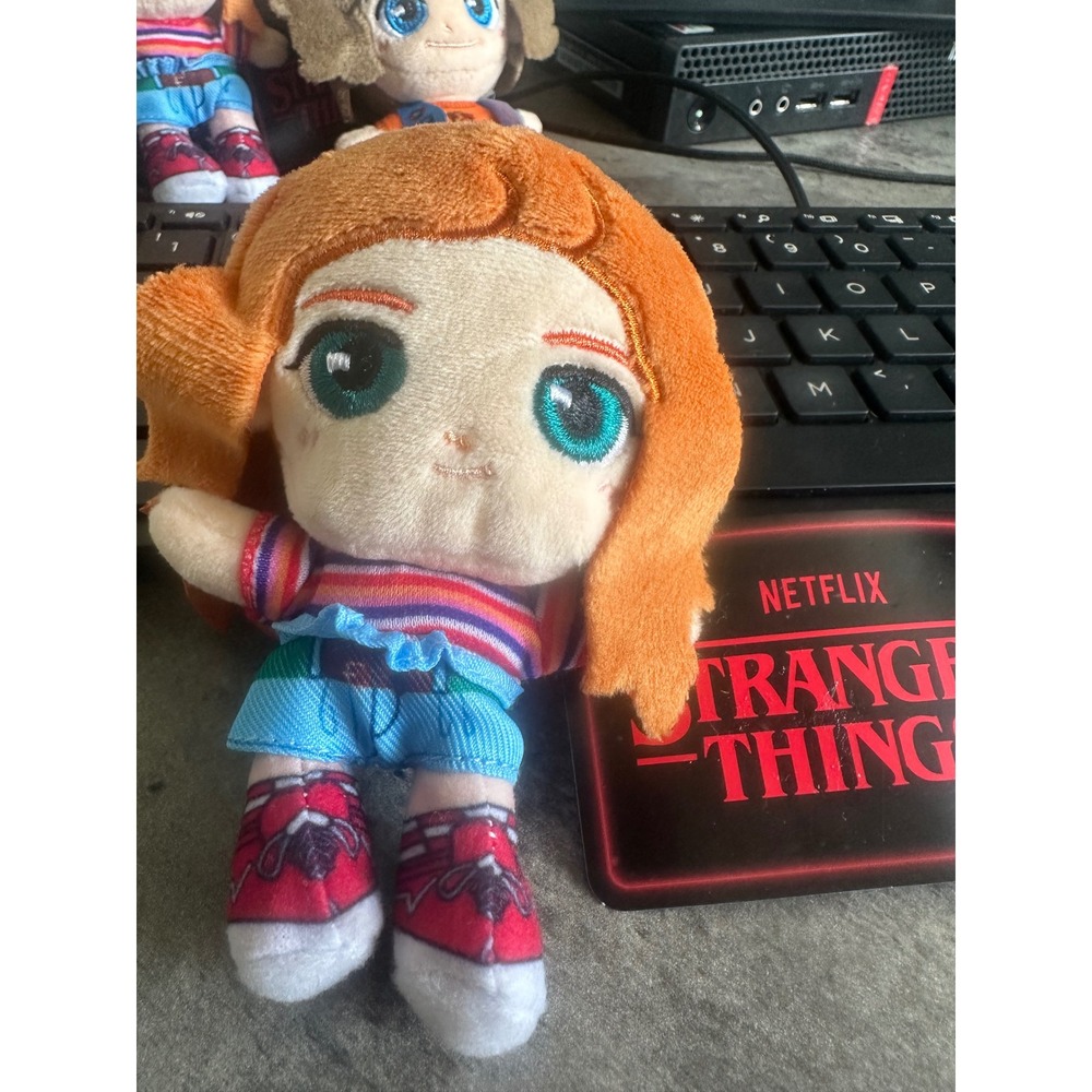 Stranger Things Eleven Plush Doll Netflix Chibi Stuffed Toy Red Shoes